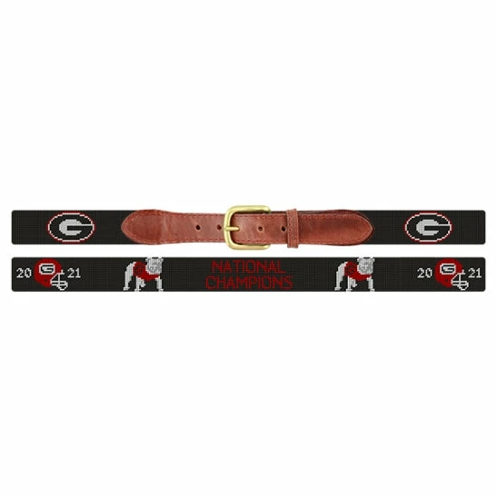 Smathers & Branson Accessories Georgia 2021 National Championship Belt (Black) 4 Smathers & Branson Accessories Georgia 2021 National Championship Belt (Black)