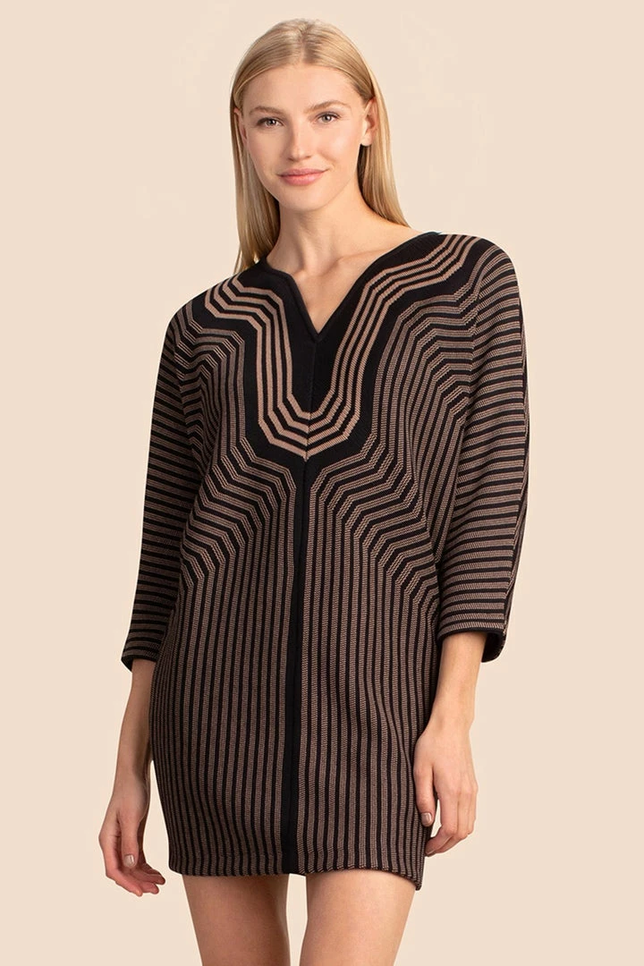Trina Turk Gallivant Dress (Black/Camel) Dresses 3 Trina Turk Gallivant Dress (Black/Camel) Dresses