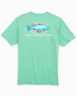 Southern Tide Framed Trout Tee (Isle Of Pines) Tops
