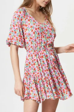 Fresha London Anita Dress (Summer Ditsy) Dresses
