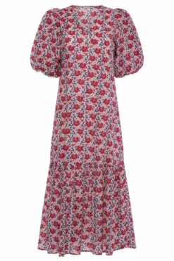 Anna Cate Dresses Myers Maxi Dress (Red/Blue Floral)