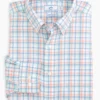 Southern Tide Hartford Plaid Intercoastal Performance Sport Shirt (Sun Baked Sand)