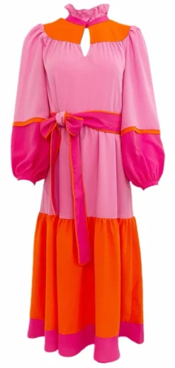 Crosby By Mollie Burch Delphine Dress (Berry Colorblock)