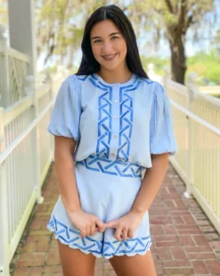 Emily Mccarthy Scalloped Short (Geo)