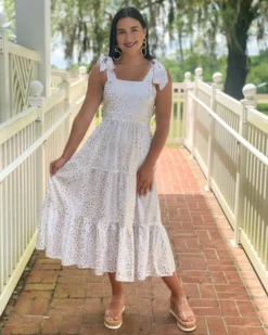 Emily Mccarthy Dresses Bow Midi (Starry Night)