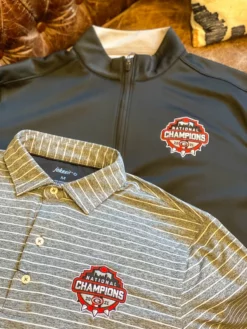 Johnnie-O Outerwear Diaz 1/4 Zip Pullover (Black)