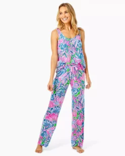 Lilly Pulitzer PJ Knit Pant (Tiger Sunrise)