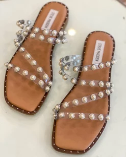 Steve Madden Shoes Skyler Sandal (Clear)