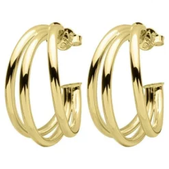 Sheila Fajl Claire Triple Hoops (18k Gold Plated)