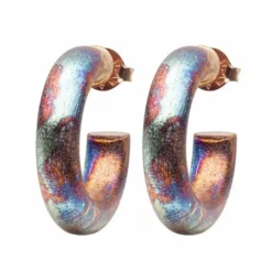 Sheila Fajl Small Chantal Hoops (Burnished Gold Plated) Jewelry