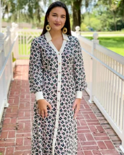 Fresha London Mercedes Dress (Black Petunia) Dresses