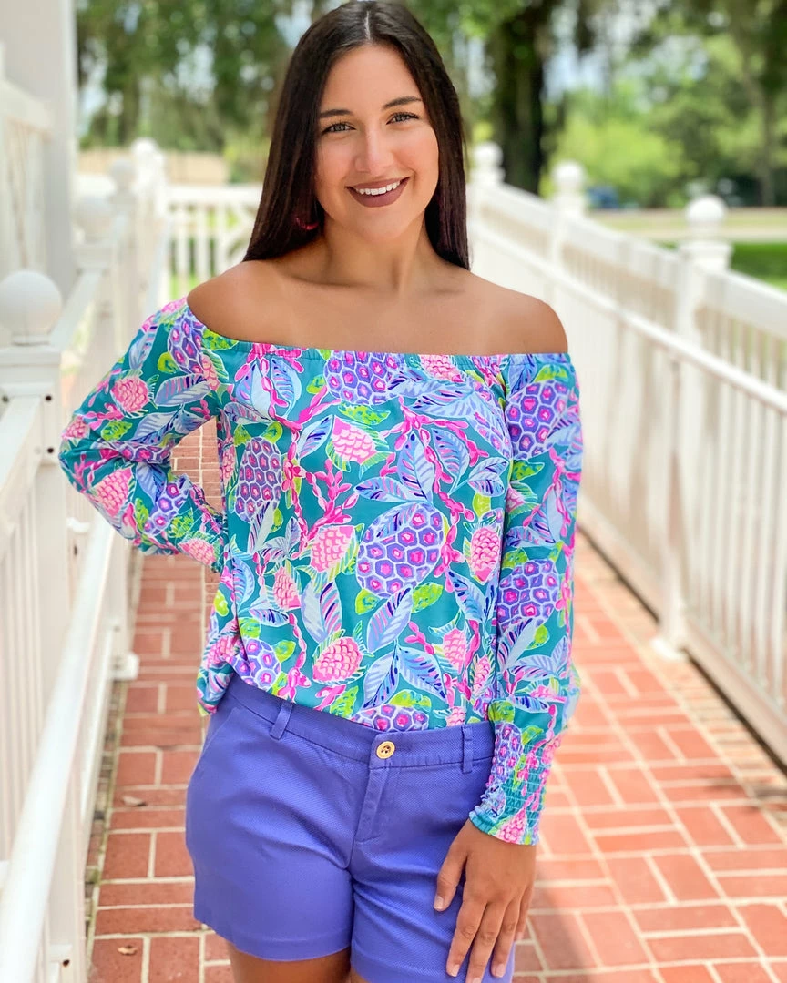 Lilly Pulitzer Lana Top (Turtle Wave) 4 Lilly Pulitzer Lana Top (Turtle Wave)