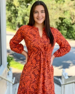 Olivia James The Label Lydia Dress (Harvest Stems) Dresses