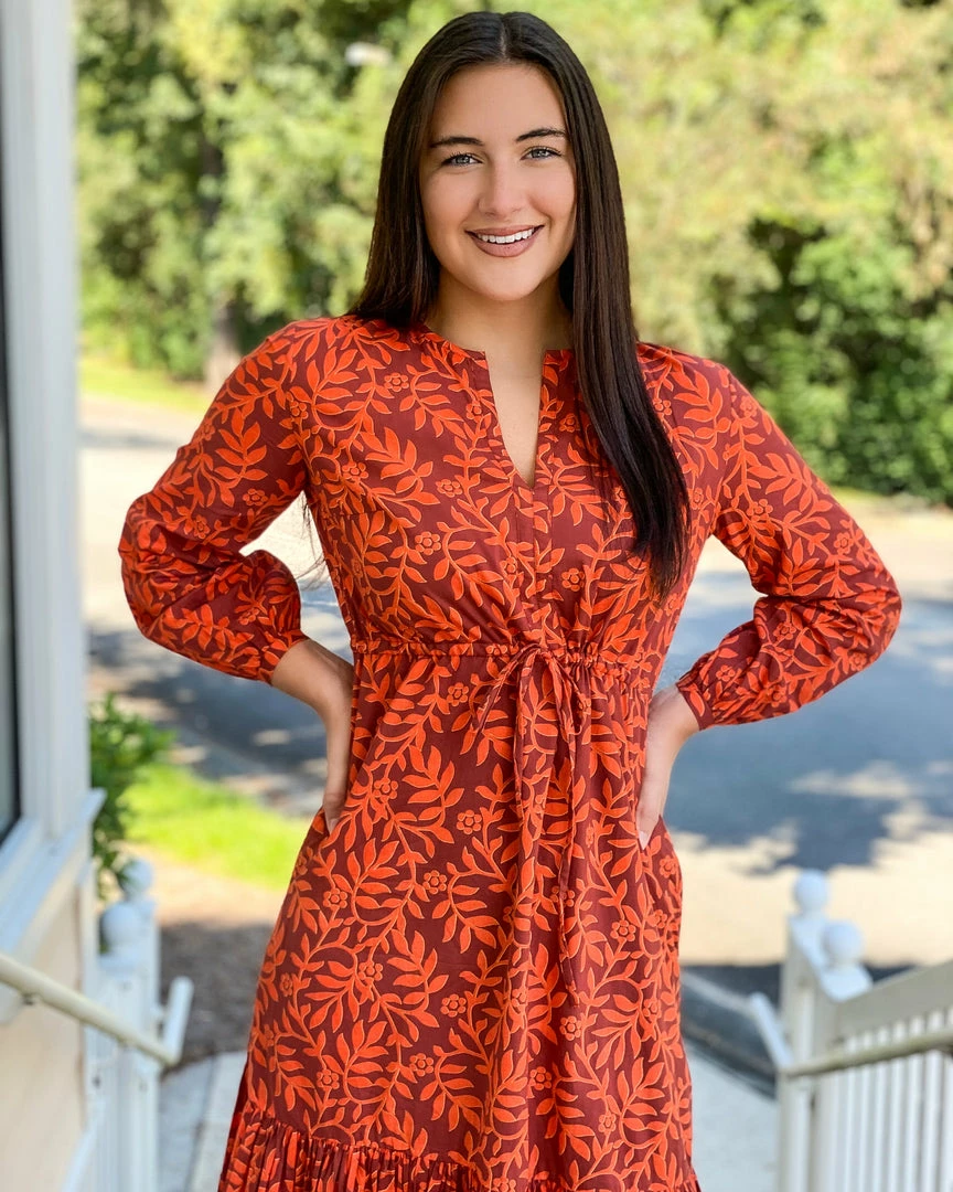 Olivia James The Label Lydia Dress (Harvest Stems) Dresses 4 Olivia James The Label Lydia Dress (Harvest Stems) Dresses