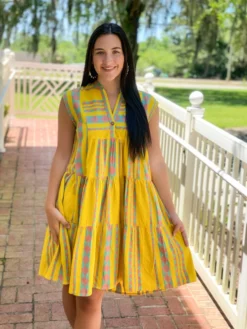 Uncle Frank Dresses Sun Chaser Dress (Yellow)