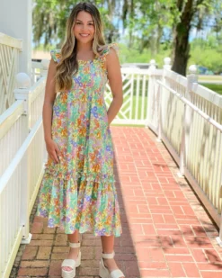 Crosby By Mollie Burch Wren Dress (Coral Reef) Dresses