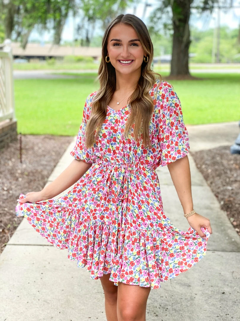 Fresha London Anita Dress (Summer Ditsy) Dresses 7 Fresha London Anita Dress (Summer Ditsy) Dresses