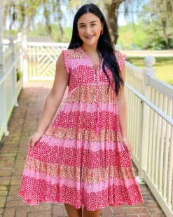 Uncle Frank Field Of Flowers Dress (Pink) Dresses