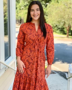 Olivia James The Label Lydia Dress (Harvest Stems) Dresses 9 Olivia James The Label Lydia Dress (Harvest Stems) Dresses