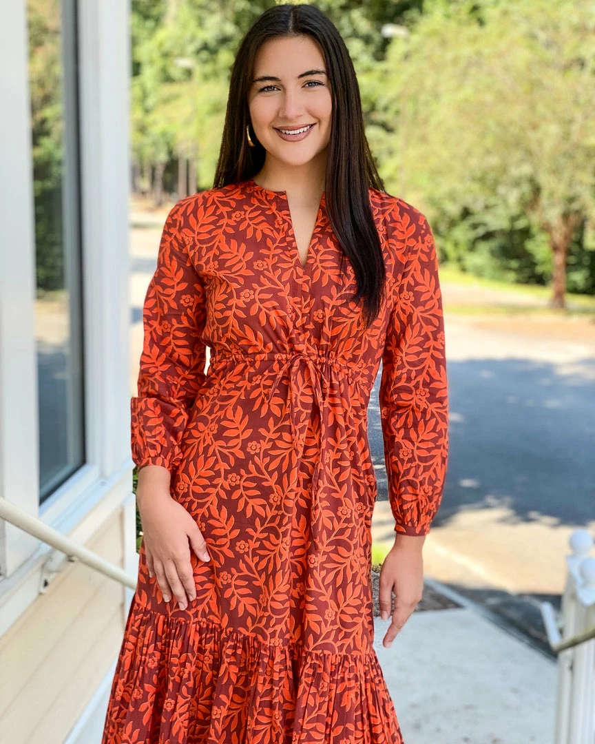 Olivia James The Label Lydia Dress (Harvest Stems) Dresses 5 Olivia James The Label Lydia Dress (Harvest Stems) Dresses