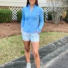 Southern Tide Atheletic 1/4 Zip (Ocean Channel)