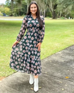 Joy Joy Tiered Maxi (Floral) Dresses