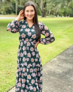 Joy Joy Tiered Maxi (Floral) Dresses
