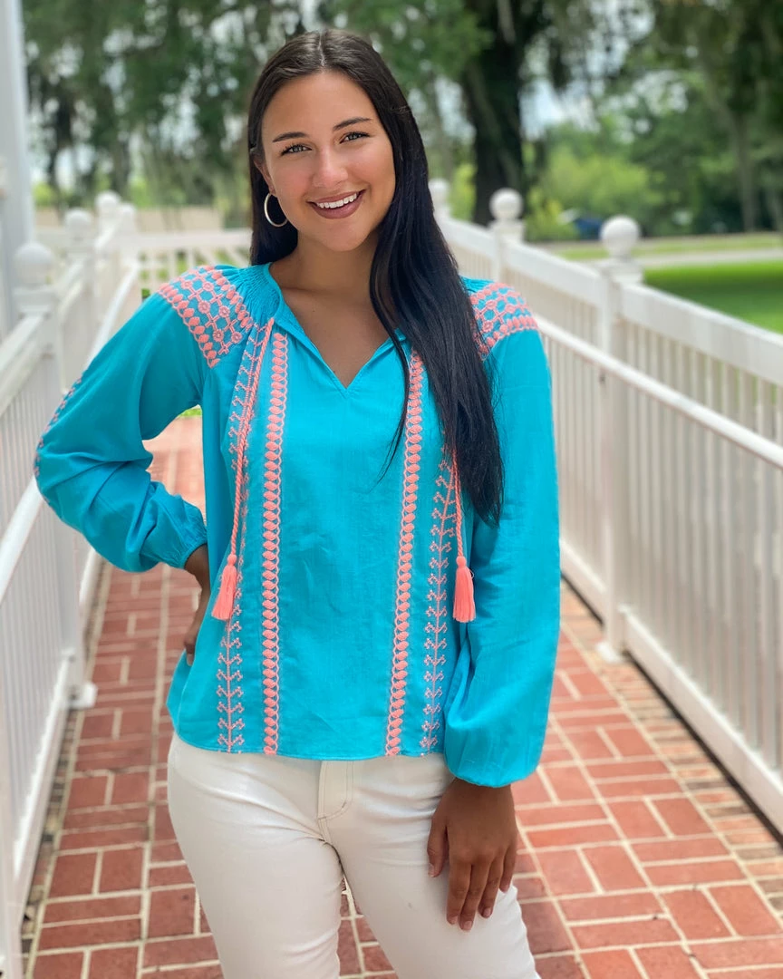 Lilly Pulitzer Tops Lara Top (Bermuda Blue) 3 Lilly Pulitzer Tops Lara Top (Bermuda Blue)