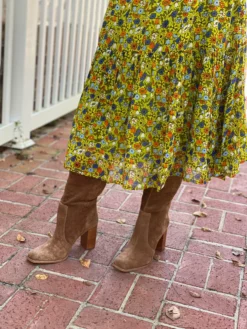 Olivia James The Label Piper Dress (Liberty Celery)