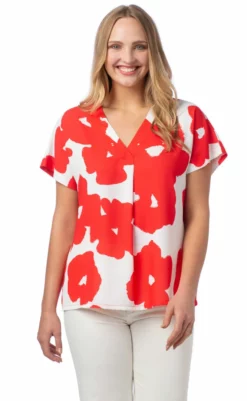 Crosby By Mollie Burch Martha Tunic (Poppy) Tops