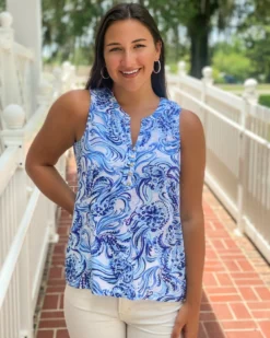 Lilly Pulitzer Tops Essie Top (Don't Be Jelly)