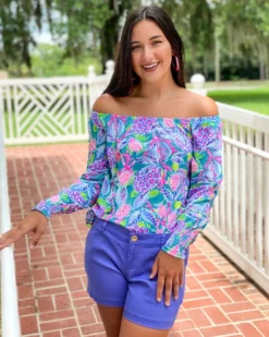 Lilly Pulitzer Lana Top (Turtle Wave)