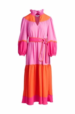 Crosby By Mollie Burch Delphine Dress (Berry Colorblock)