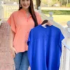 Jade Button Front Tunic (Royal)