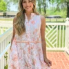 Olivia James The Label Ro Long Dress (Toile Coral) Dresses