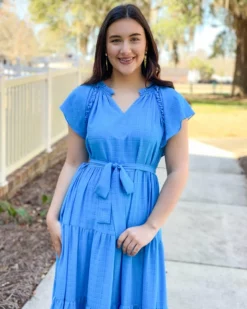 Jade Ruffles Tier Maxi Dress