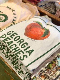 Peach State Pride Georgia Peaches Short Sleeve Tee (Chambray)