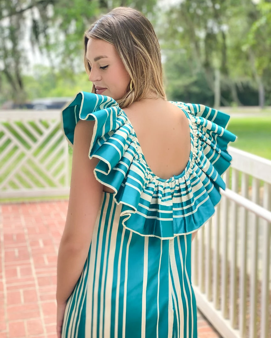 Trina Turk Dresses Happy Dress (Tile Blue) 5 Trina Turk Dresses Happy Dress (Tile Blue)