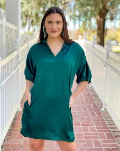 Emily Mccarthy Poppy Dress (Botanical Green) Dresses