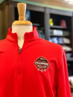 Johnnie-O Outerwear Diaz 1/4 Zip Pullover (Red)