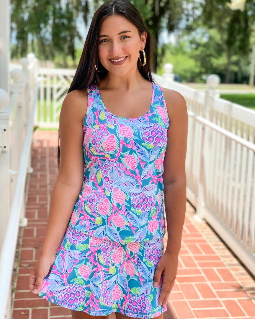 Lilly Pulitzer Mina Bra Tank (Turtle Wave) 3 Lilly Pulitzer Mina Bra Tank (Turtle Wave)