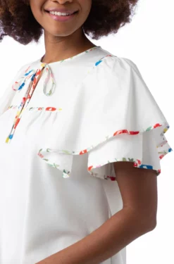 Crosby By Mollie Burch Nadine Top (White)