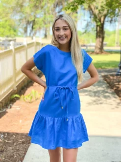 OO Boutique Dresses Ruffles Short Sleeve Blouse (Turquoise Floral)