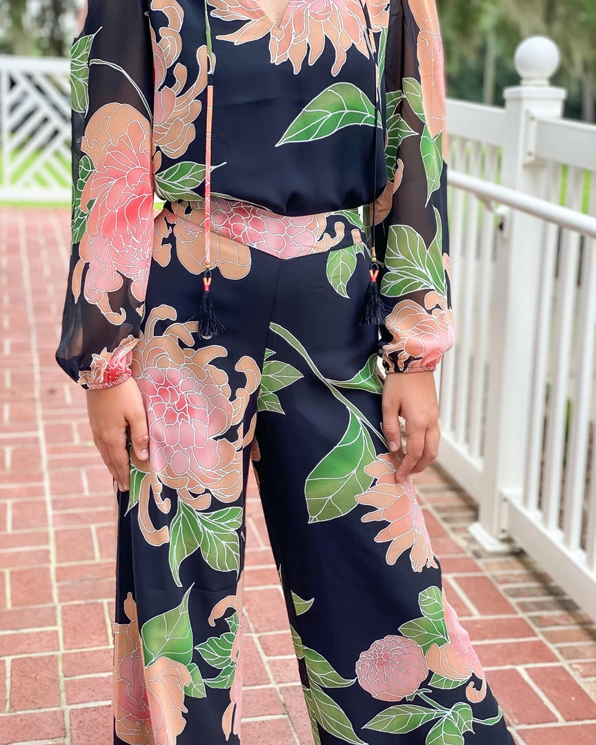 Trina Turk Parsley Pant (Multi Black) Bottoms 4 Trina Turk Parsley Pant (Multi Black) Bottoms