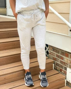 Mododoc Bottoms Cropped Pants (Ash Heather)