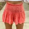 Queen Of Sparkles Pleat Swing Short (Tangerine)