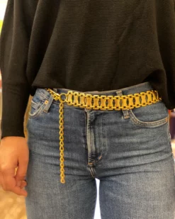 Only Options Matte Gold Chain Belt