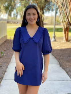 Amanda Uprichard Farrow Dress (Navy) Dresses