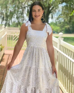 Emily Mccarthy Dresses Bow Midi (Starry Night)