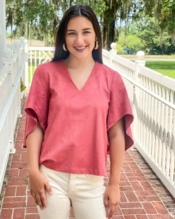 Anna Cate Tops Nina Top (Garnet)